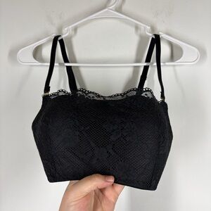 Victoria’s Secret Black Lace Bralette Size Large